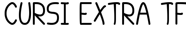 Cursi Extra TFB font preview